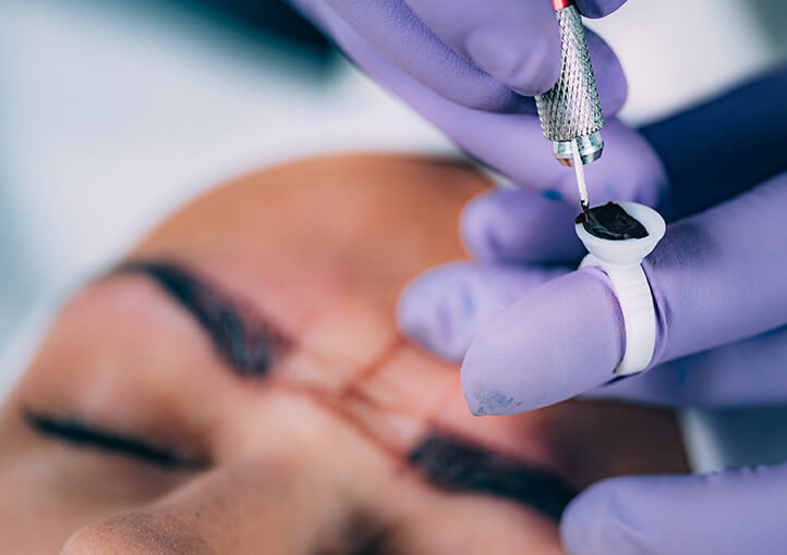 Eyebrow microblading treatment in Waukesha